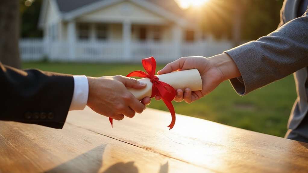 warranty deed transfers title